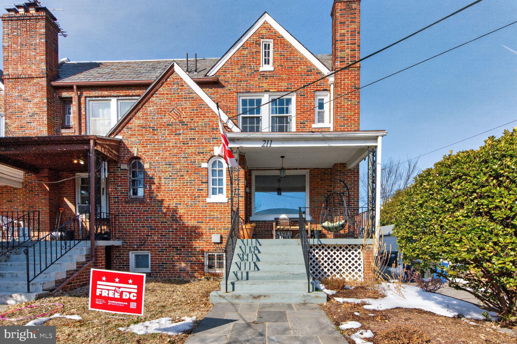 211 Ingraham Street Northwest Washington, DC 20011 - Photo 1 of 33 End Unit Tudor Style Home