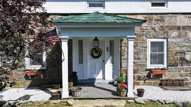 a front view of a house with