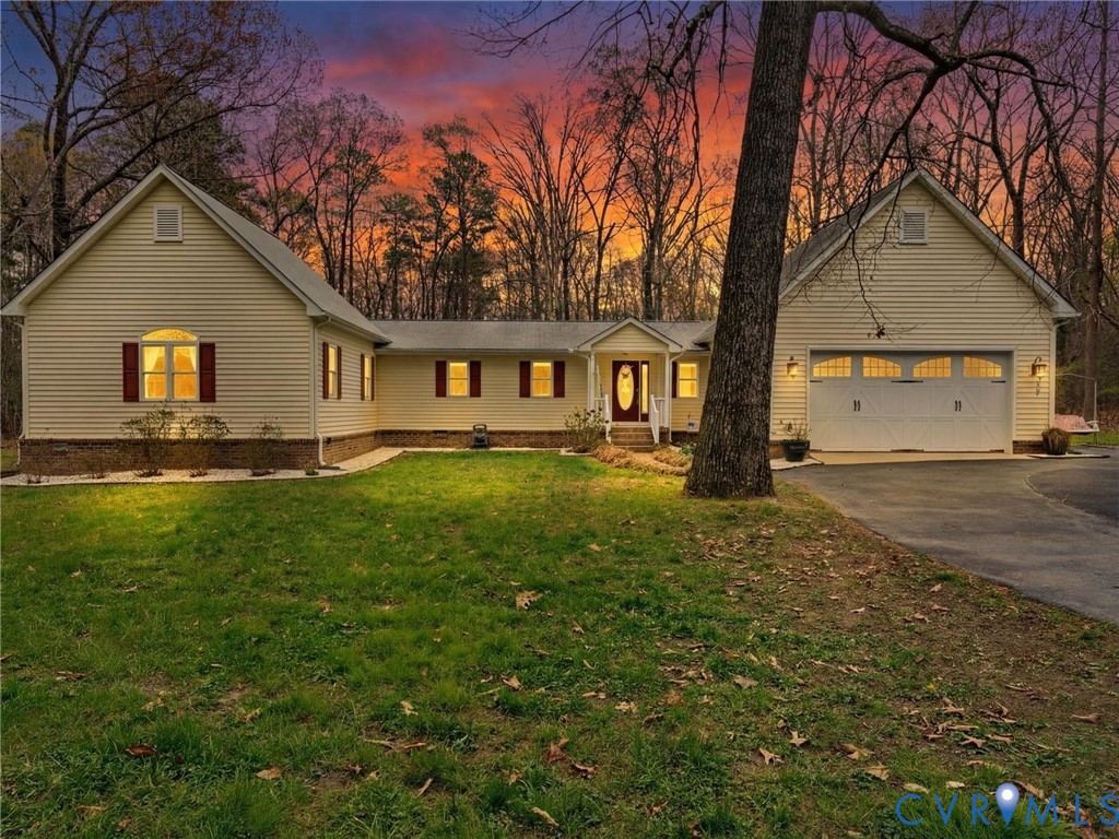 10488 Old Telegraph Road Ashland, VA 23005 - Photo 3 of 69 a front view of house with yard and trees