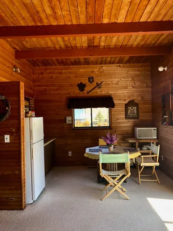 a living room with furniture a window and a fireplace