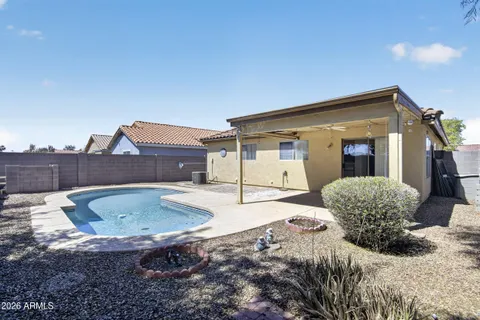 a view of outdoor space yard and swimming pool