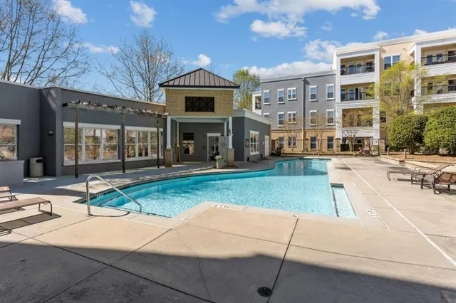 a view of outdoor space yard swimming pool and patio