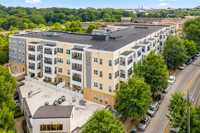 870 Inman Village Parkway Northeast, Unit 203 Atlanta, GA 30307 - Photo 36 of 43 an aerial view of multiple house