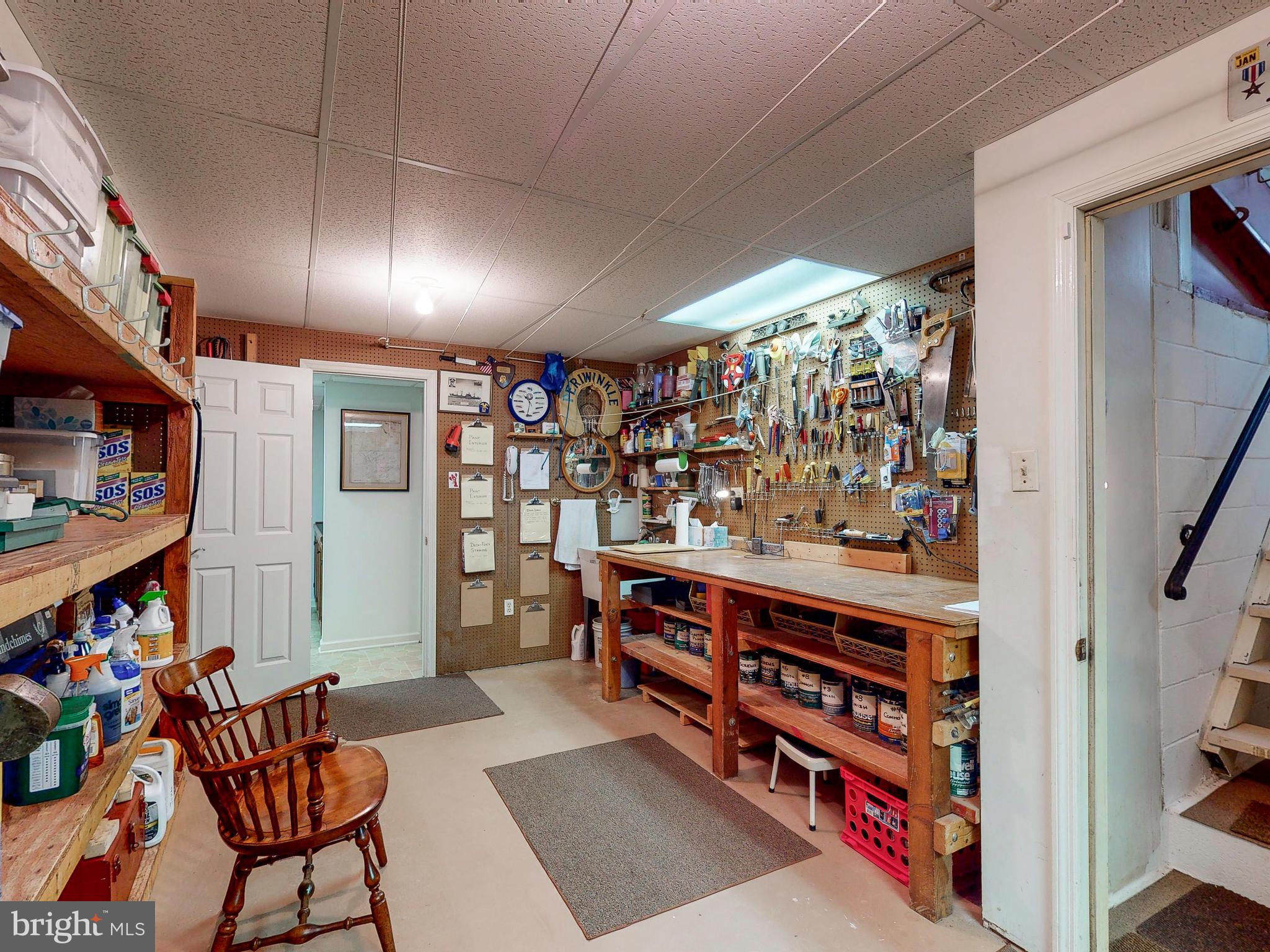 1422 Autumn Leaf Road Baltimore, MD 21286 - Photo 49 of 68 Lower Level Workshop w/ access to garage via steps