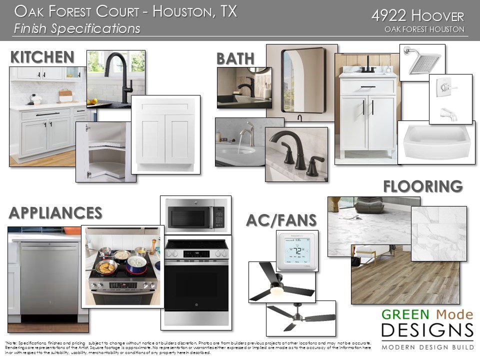 4922 Hoover Street, Unit F Houston, TX 77092 - Photo 24 of 26 Oak Forest Court - Finishes Design Board