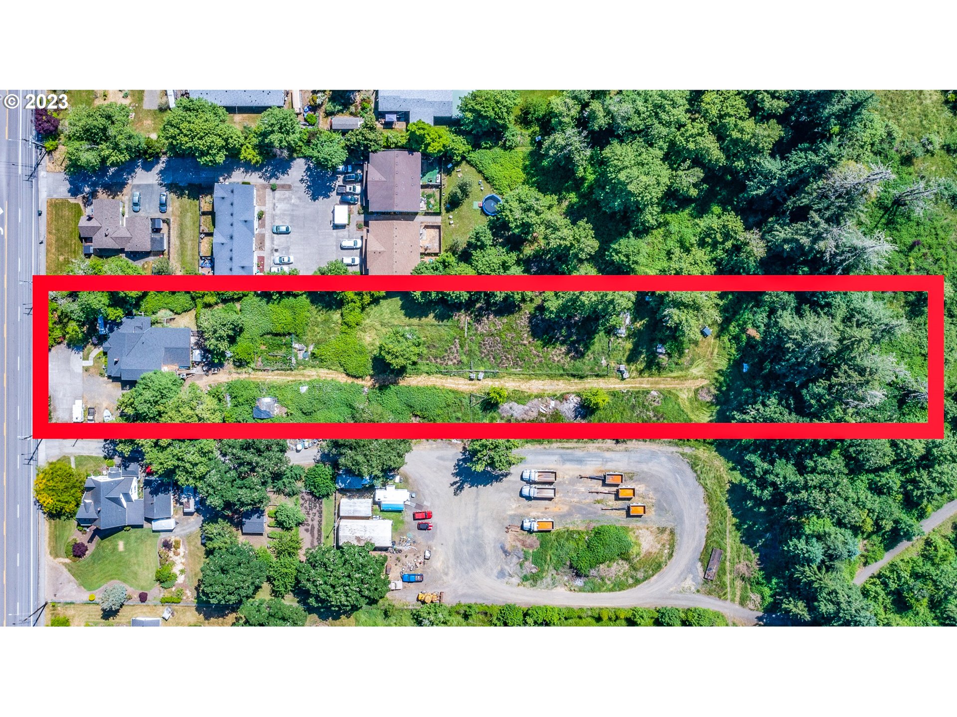 6585 Main Street Springfield, OR 97478 - Photo 2 of 30 a view of a backyard with garden