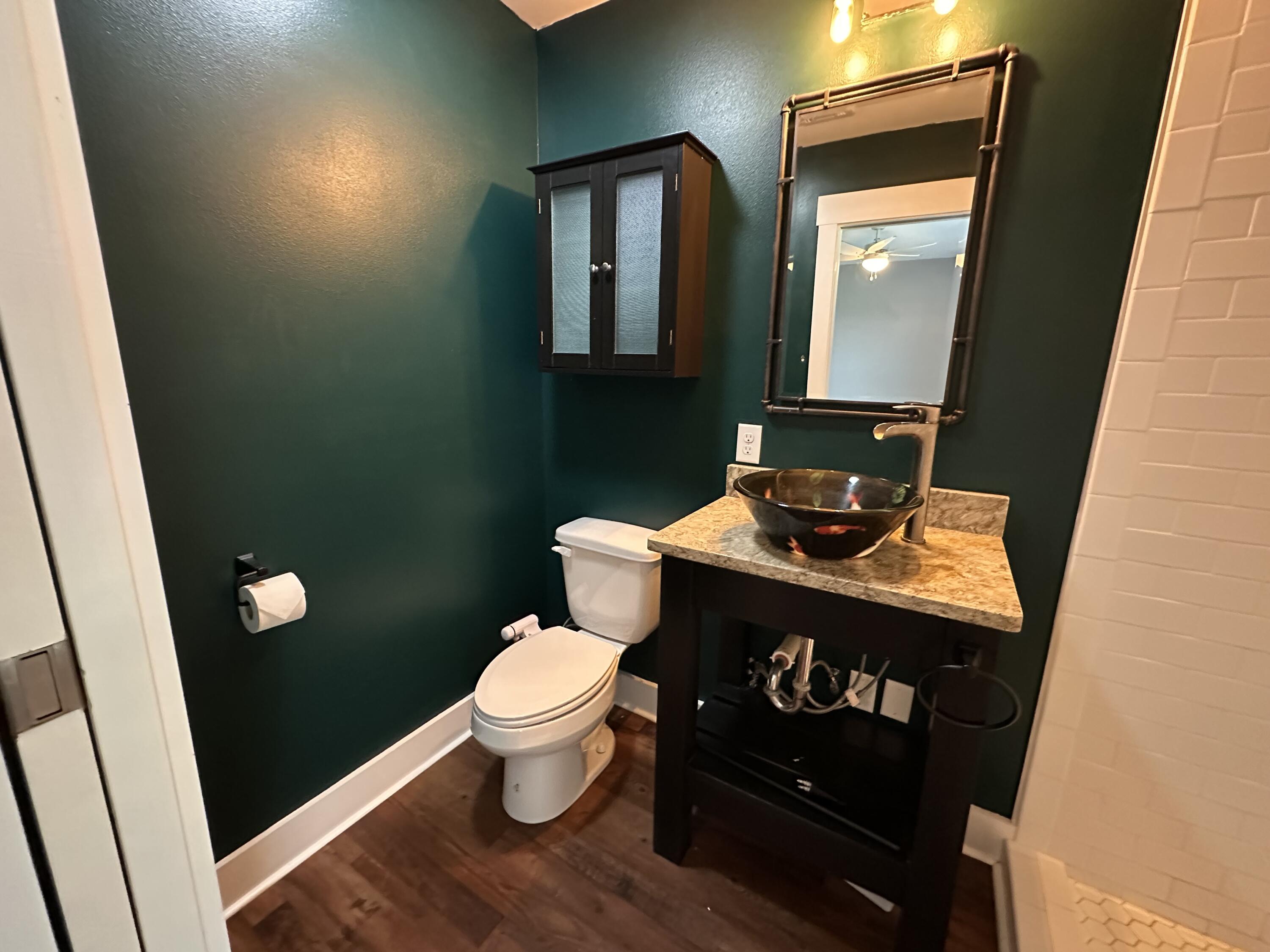 10712 Highway 331 DeFuniak Springs, FL 32433 - Photo 36 of 56 a bathroom with a toilet a sink and mirror
