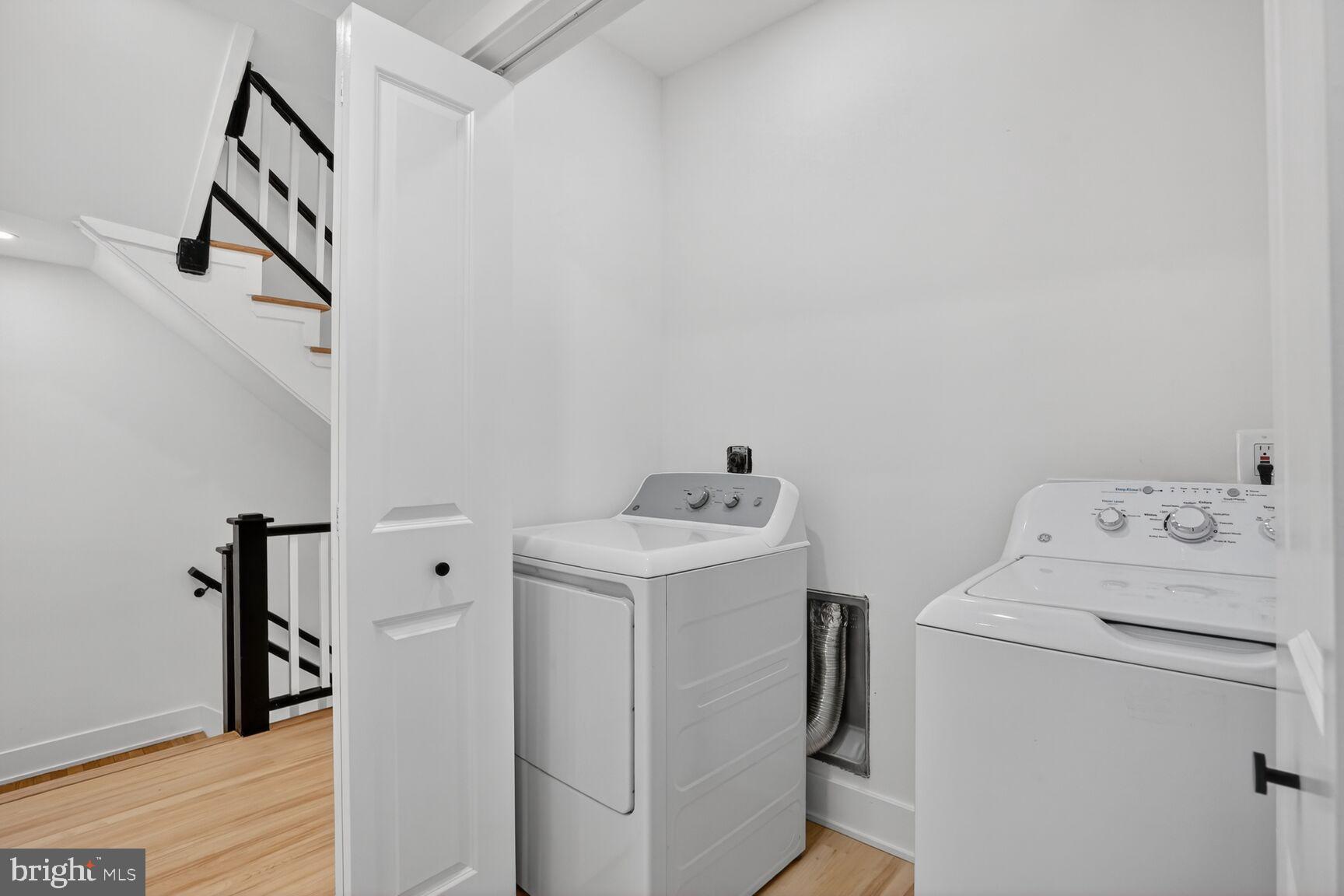 4629 9th Street Northwest Washington, DC 20011 - Photo 31 of 41 a utility room with dryer and washer