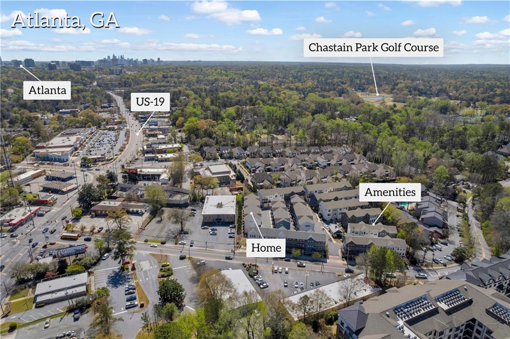 152 Chestnut Circle Atlanta, GA 30342 - Photo 47 of 53 an aerial view of a city