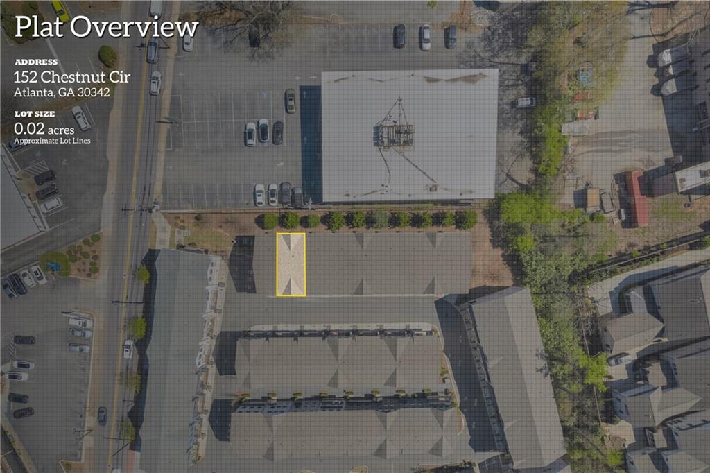 152 Chestnut Circle Atlanta, GA 30342 - Photo 50 of 53 a aerial view of a house with a garden