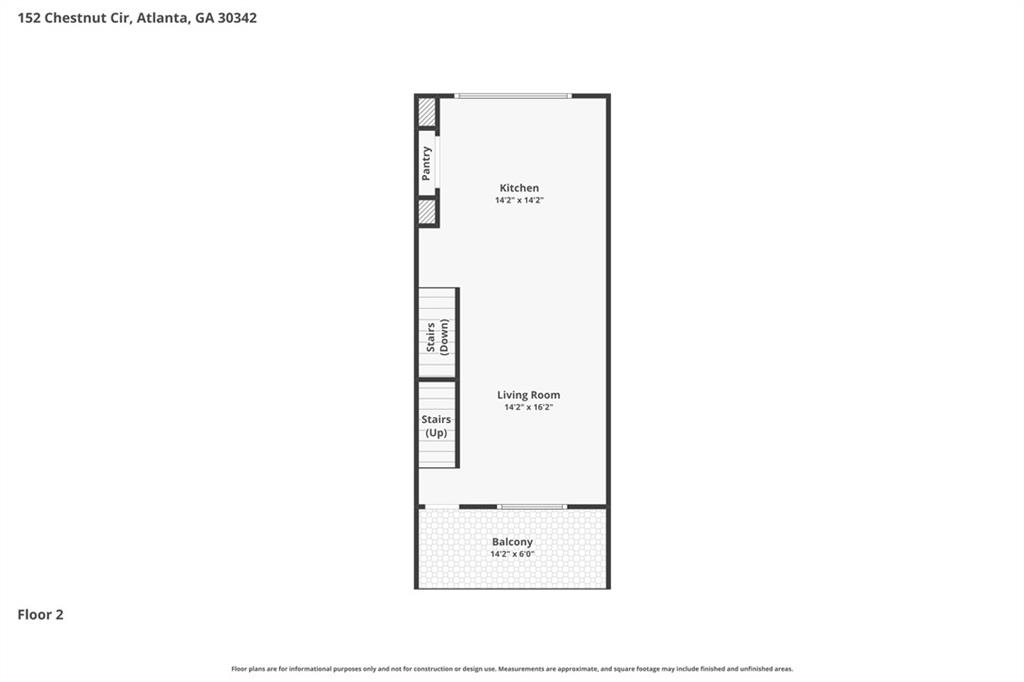 152 Chestnut Circle Atlanta, GA 30342 - Photo 53 of 53 a picture of a floor plan