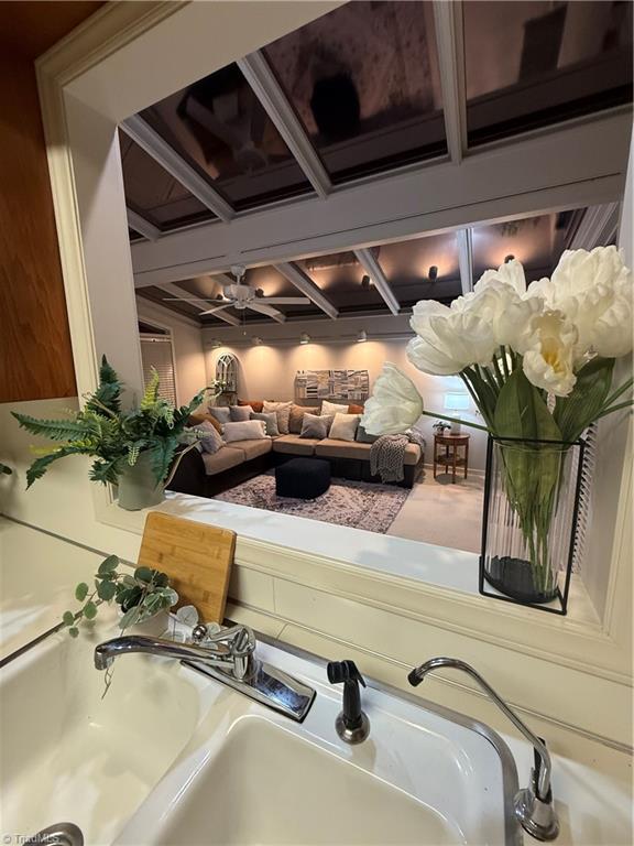 1040 Cantering Road High Point, NC 27262 - Photo 14 of 49 Kitchen with peekaboo pass through to sunroom