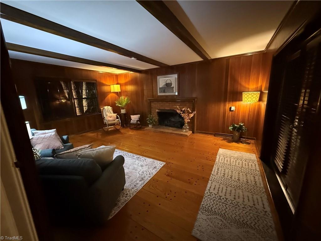 1040 Cantering Road High Point, NC 27262 - Photo 20 of 49 Den night ambiance… leads to screened porch
