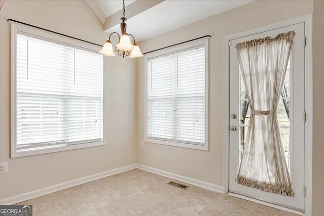 a window in an empty room with a window