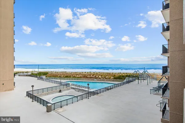 a view of an ocean and beach