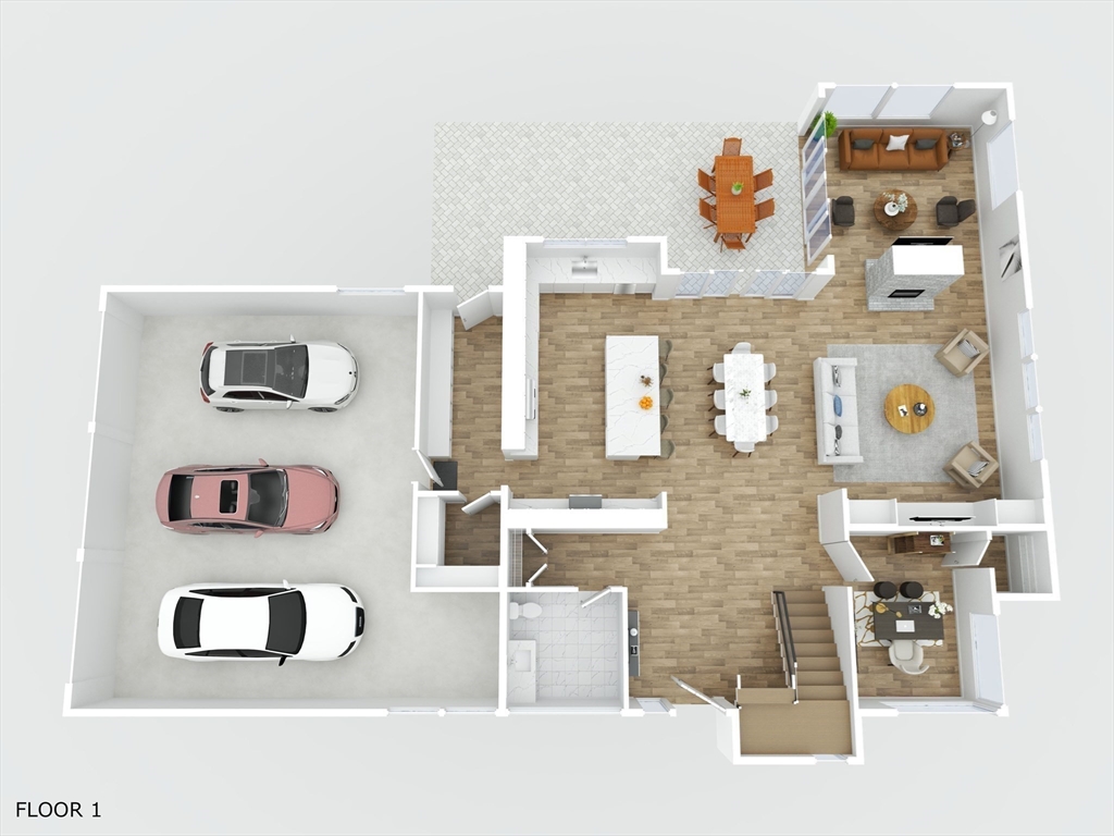 25 Holly Way Canton, MA 02021 - Photo 22 of 25 view of living room with stainless steel appliances kitchen island table and chairs