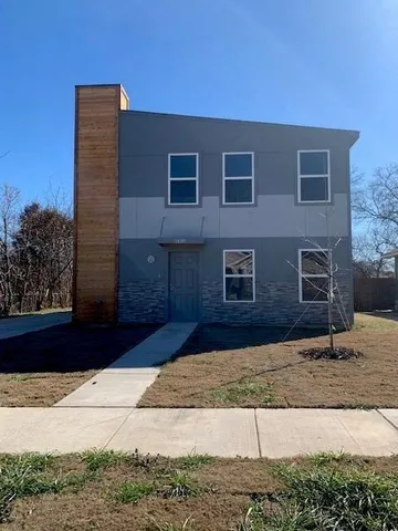 a front view of a house