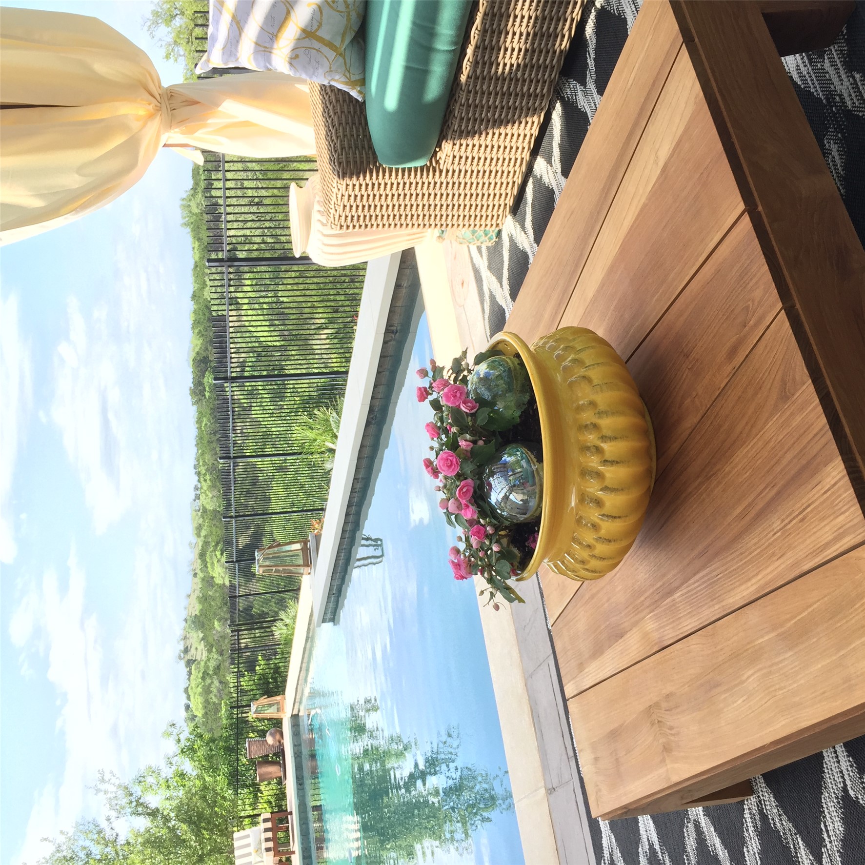 View of pool from the cabana