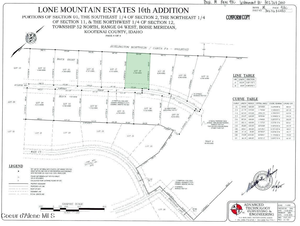 L18-b8 North Eclipse Road Rathdrum, ID 83858 - Photo 3 of 5 Close Plat