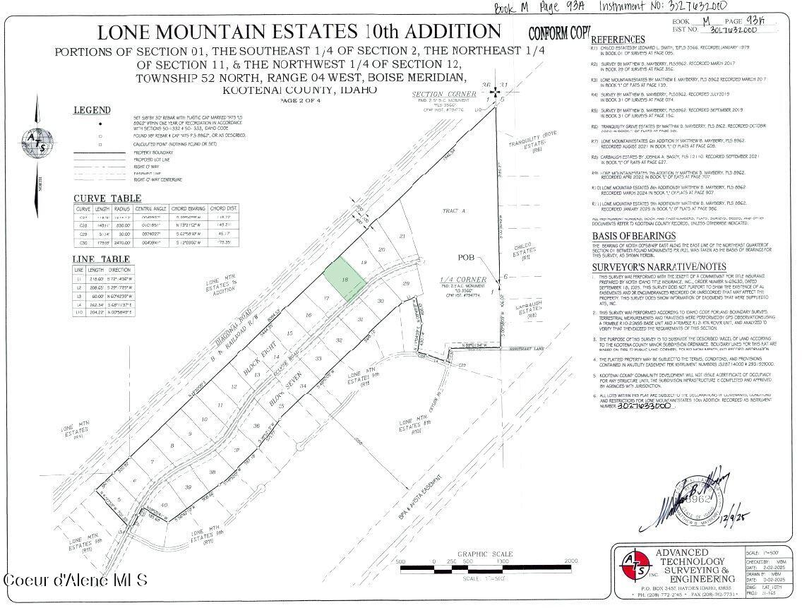 L18-b8 North Eclipse Road Rathdrum, ID 83858 - Photo 4 of 5 Plat