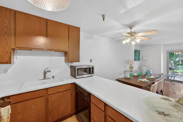 a kitchen with a sink and a cabinets