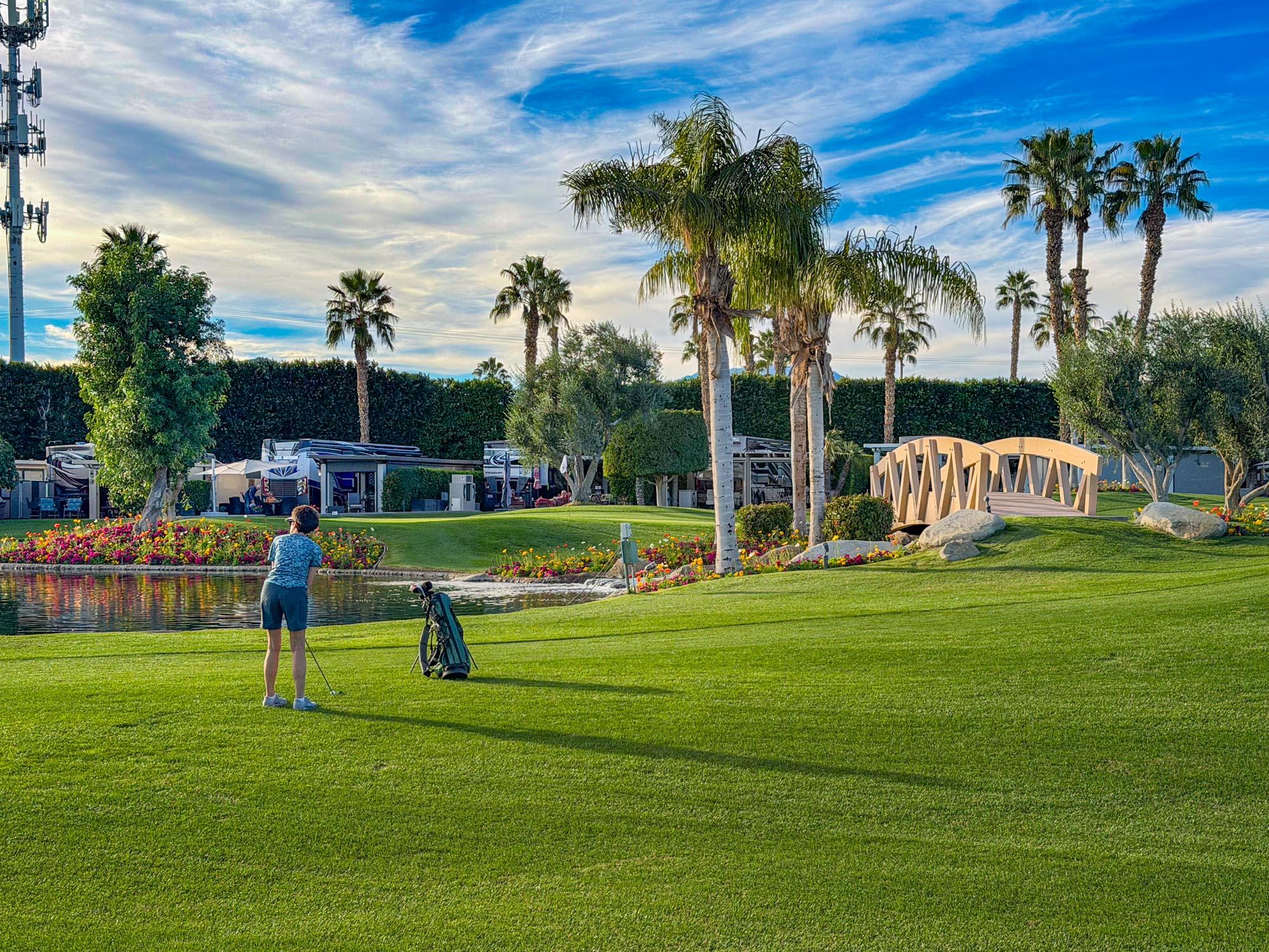 80394 Ave 48, Unit 298 Indio, CA 92201 - Photo 14 of 25 a view of a park with swings and slides