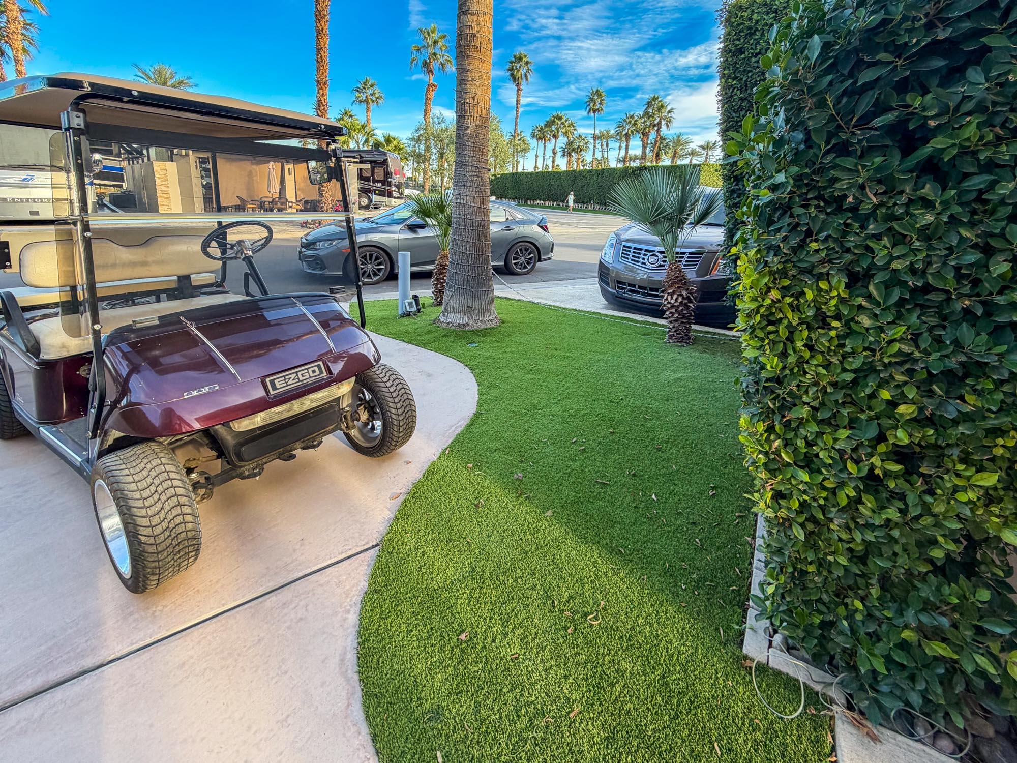 80394 Ave 48, Unit 298 Indio, CA 92201 - Photo 24 of 25 a view of a backyard with sitting area