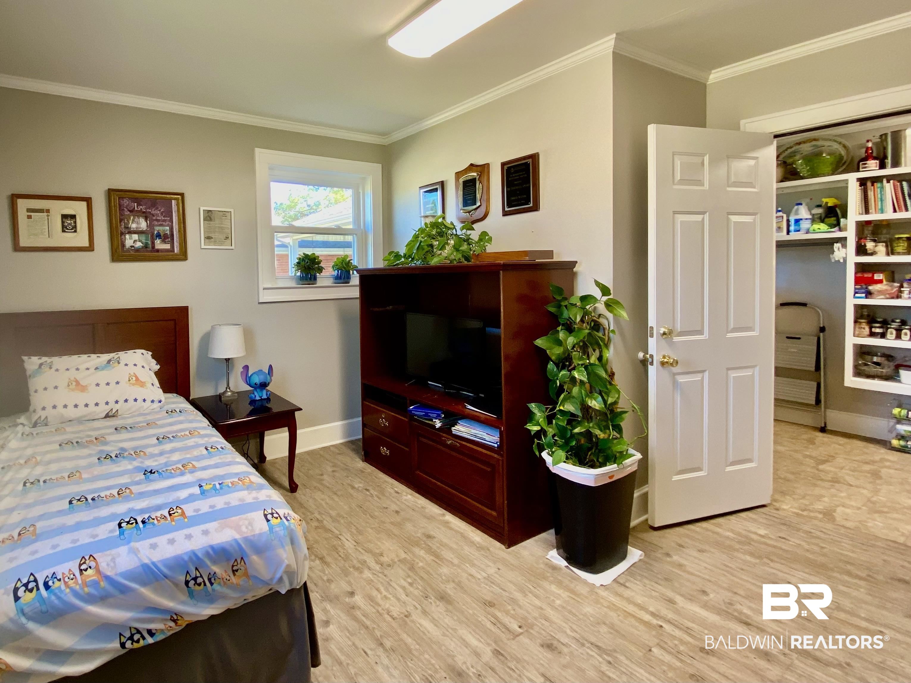 2711 County Road 5 Repton, AL 36475 - Photo 28 of 36 Office/ Bonus Room with ornamental molding and light hardwood / wood-style floors