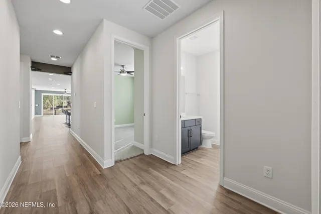 a view of an empty room