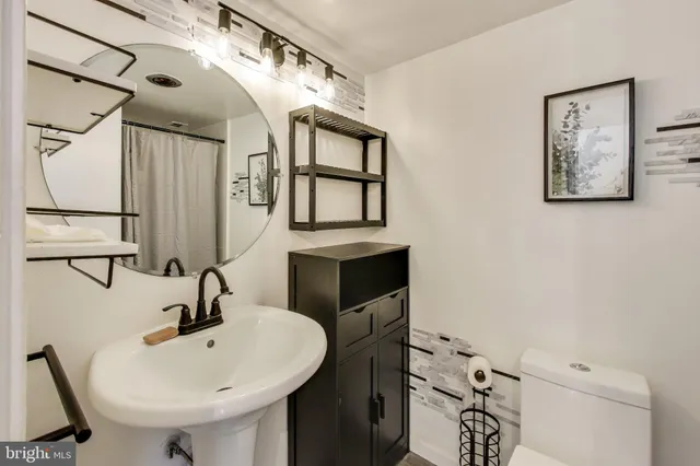a utility room with a washer and dryer