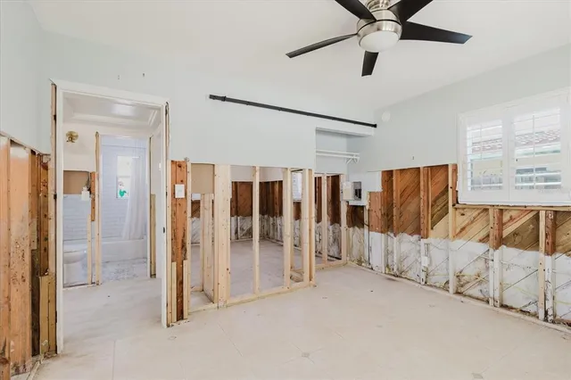 a view of an empty room