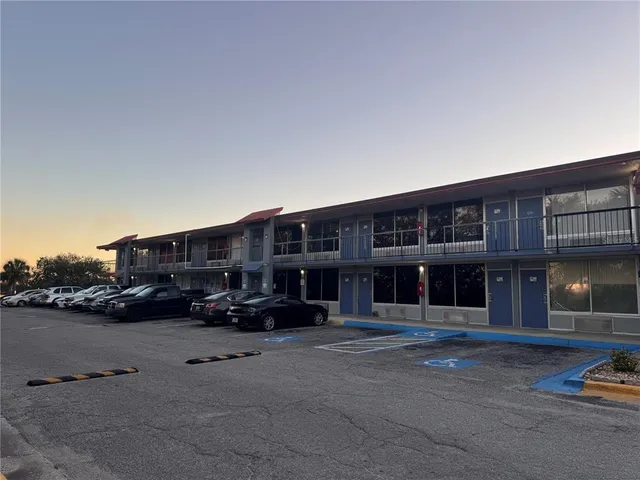 a car parked in front of building
