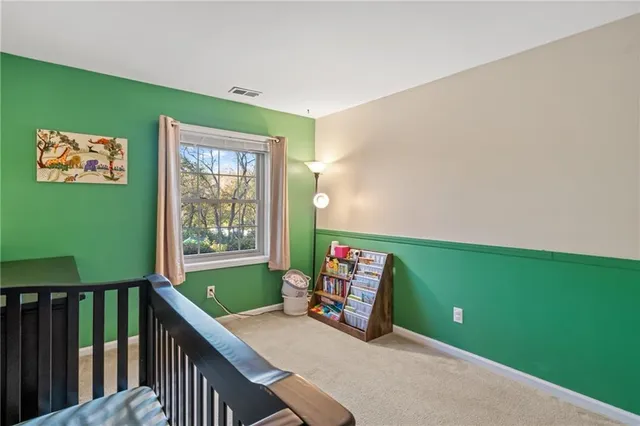 a room with furniture and a window