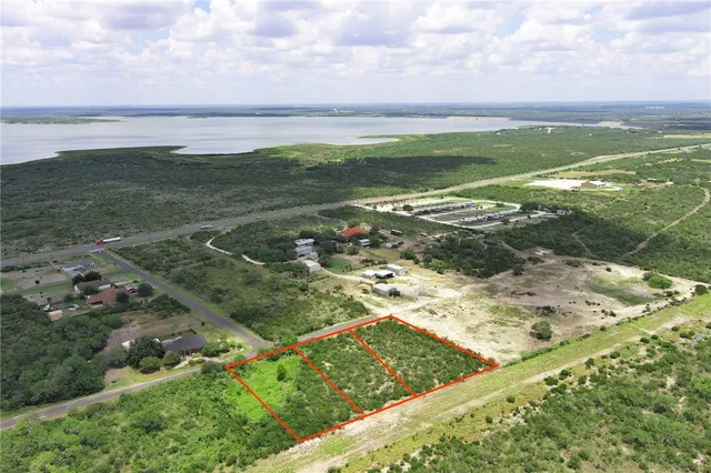 a view of a city with an ocean