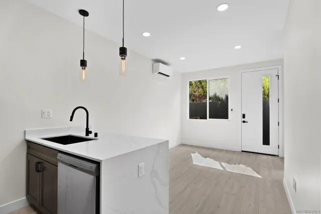 a view of a sink in a bathroom