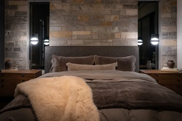 a living room with furniture and window