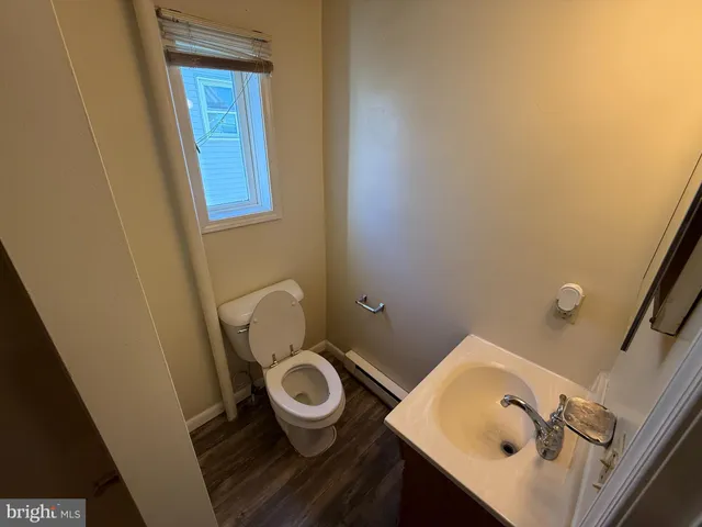 an empty room with a door