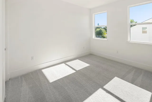 a backyard of a house