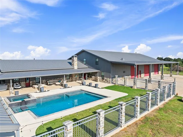 a view of a volley ball court