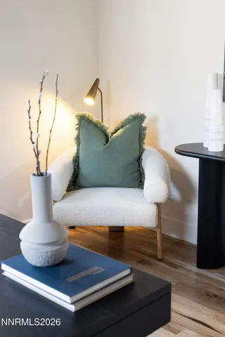 a view of a workspace with furniture