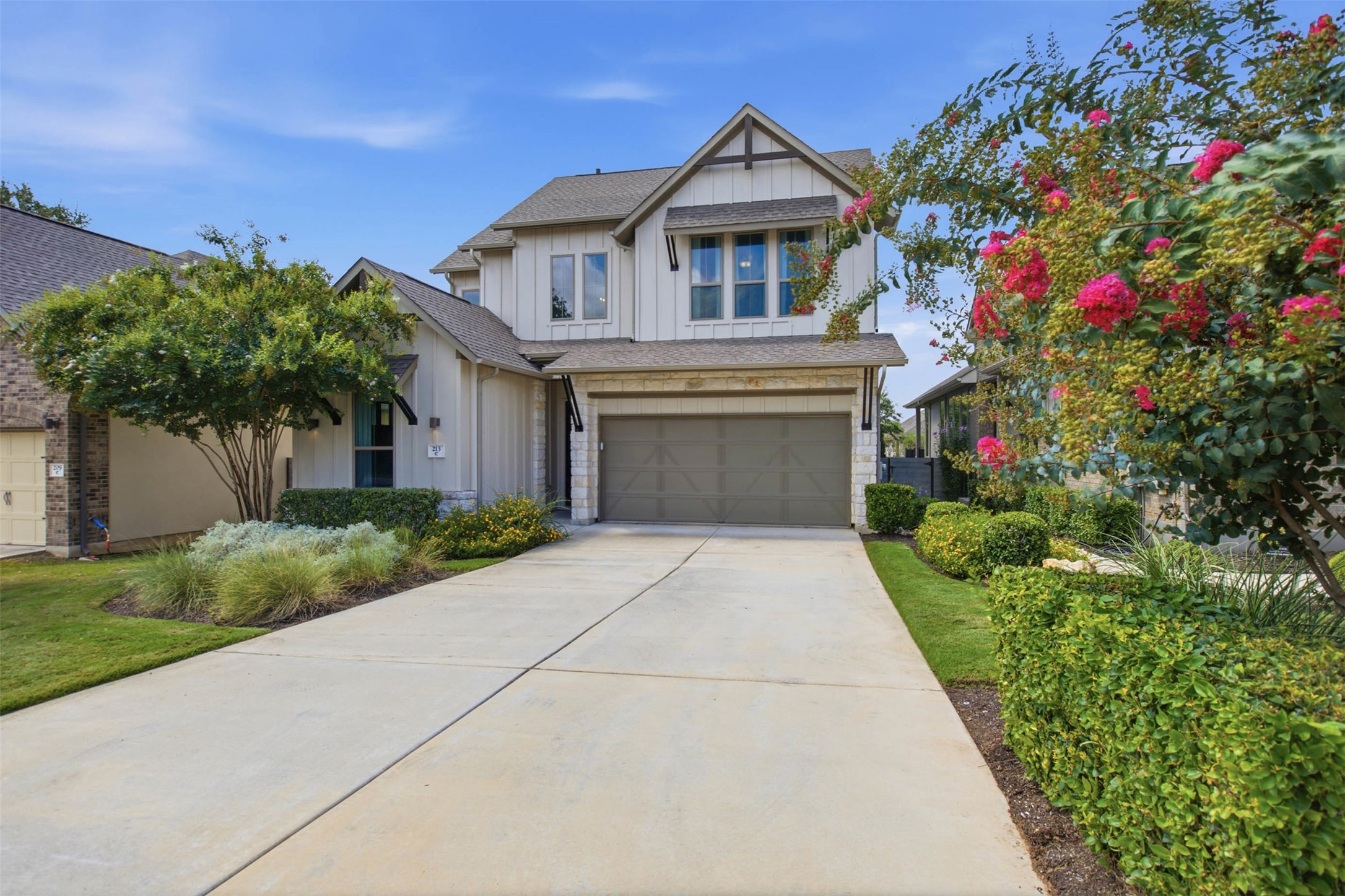213 Diamondback Drive Georgetown, TX 78628 - Photo 1 of 37 Welcome to 213 Diamondback Drive. Discover elevated Hill Country living in Georgetown's award-winning Wolf Ranch community, where timeless craftsmanship, thoughtful upgrades, and an exceptional lifestyle come together.