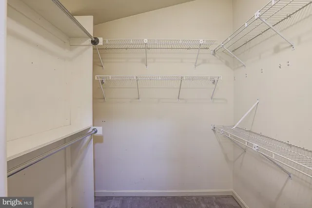 a view of walk in closet