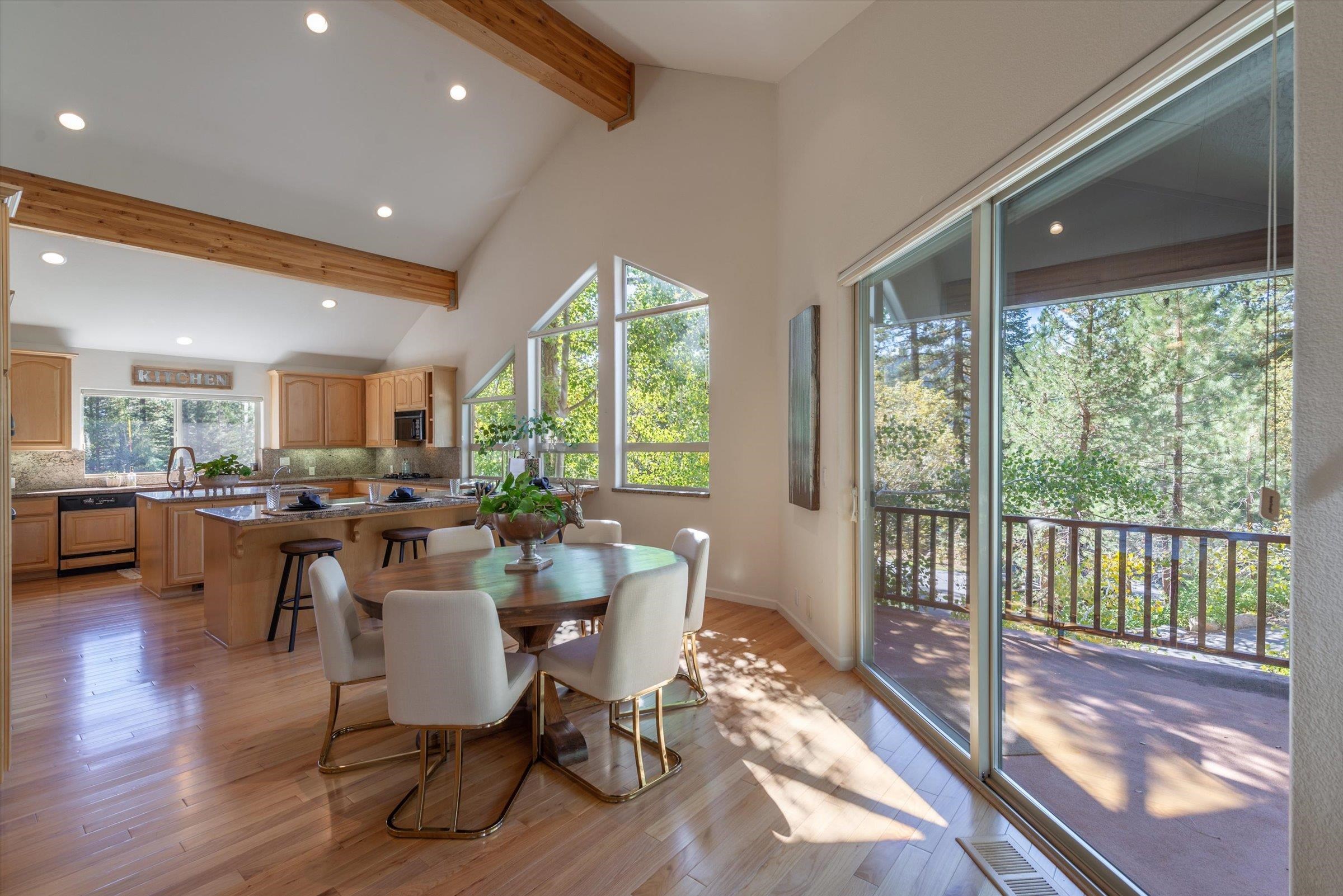 192 Hidden Lake Loop Olympic Valley, CA 96146 - Photo 8 of 21 a view of a dining room with furniture window and outside view