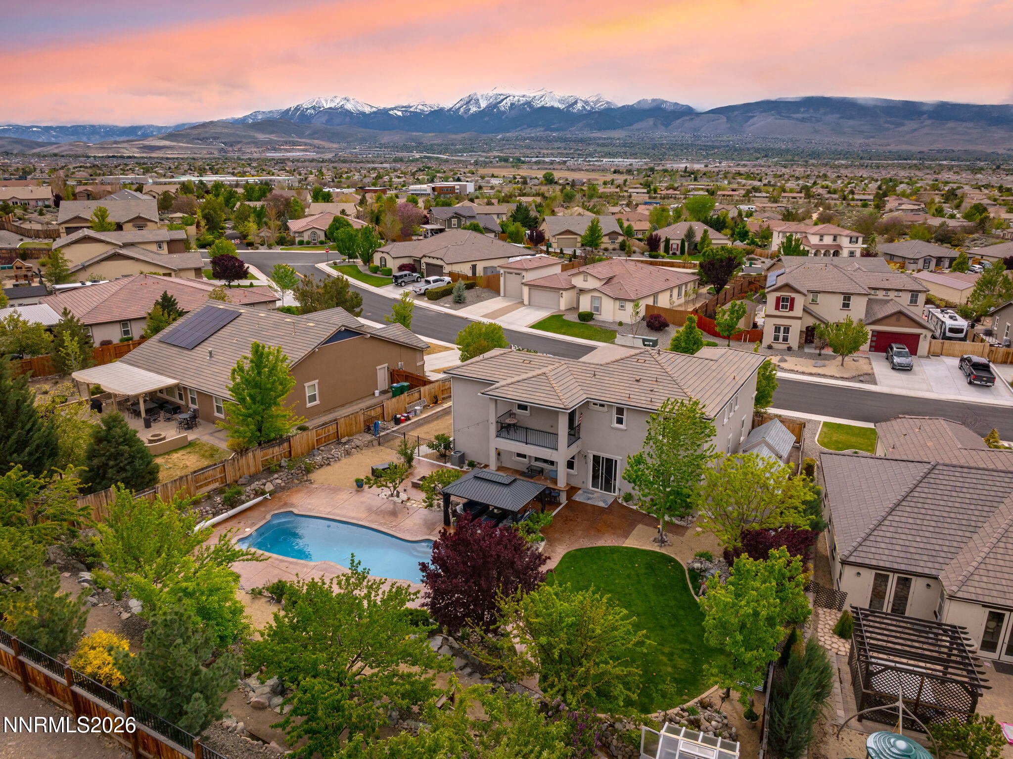 2960 Tobiano Drive Reno, NV 89521 - Photo 54 of 77 an aerial view of residential houses with outdoor space