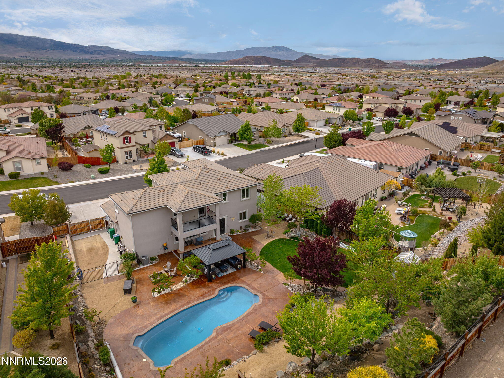 2960 Tobiano Drive Reno, NV 89521 - Photo 55 of 77 an aerial view of residential houses with outdoor space