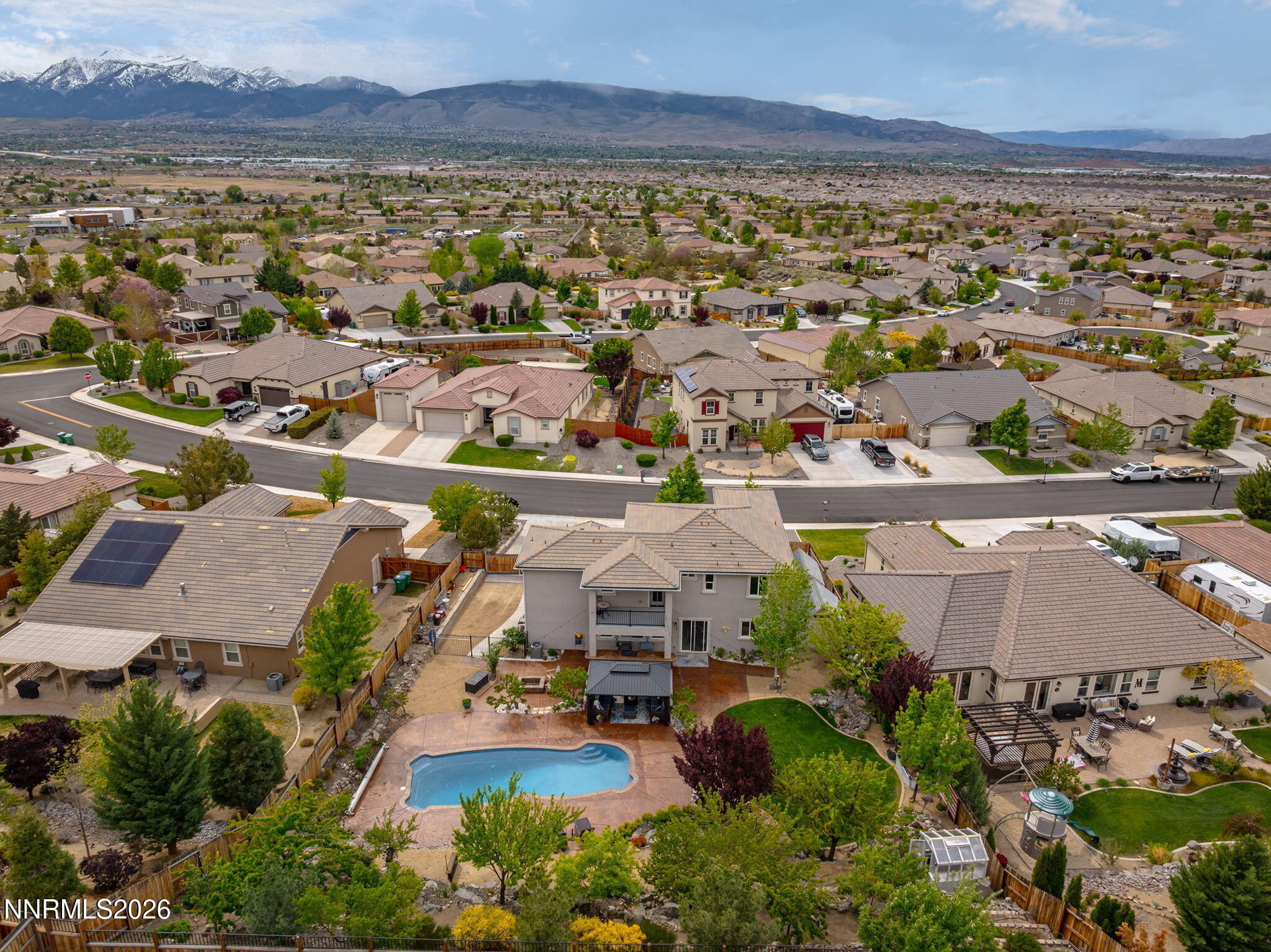 2960 Tobiano Drive Reno, NV 89521 - Photo 56 of 77 an aerial view of residential houses with outdoor space