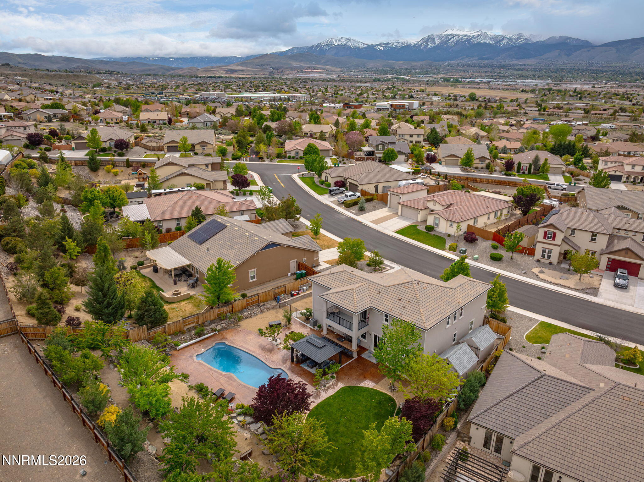 2960 Tobiano Drive Reno, NV 89521 - Photo 57 of 77 an aerial view of residential houses with outdoor space