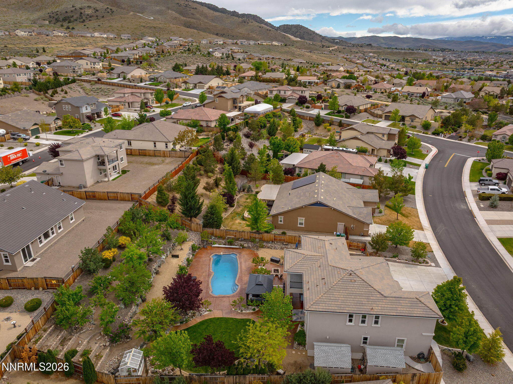 2960 Tobiano Drive Reno, NV 89521 - Photo 58 of 77 an aerial view of residential houses with outdoor space