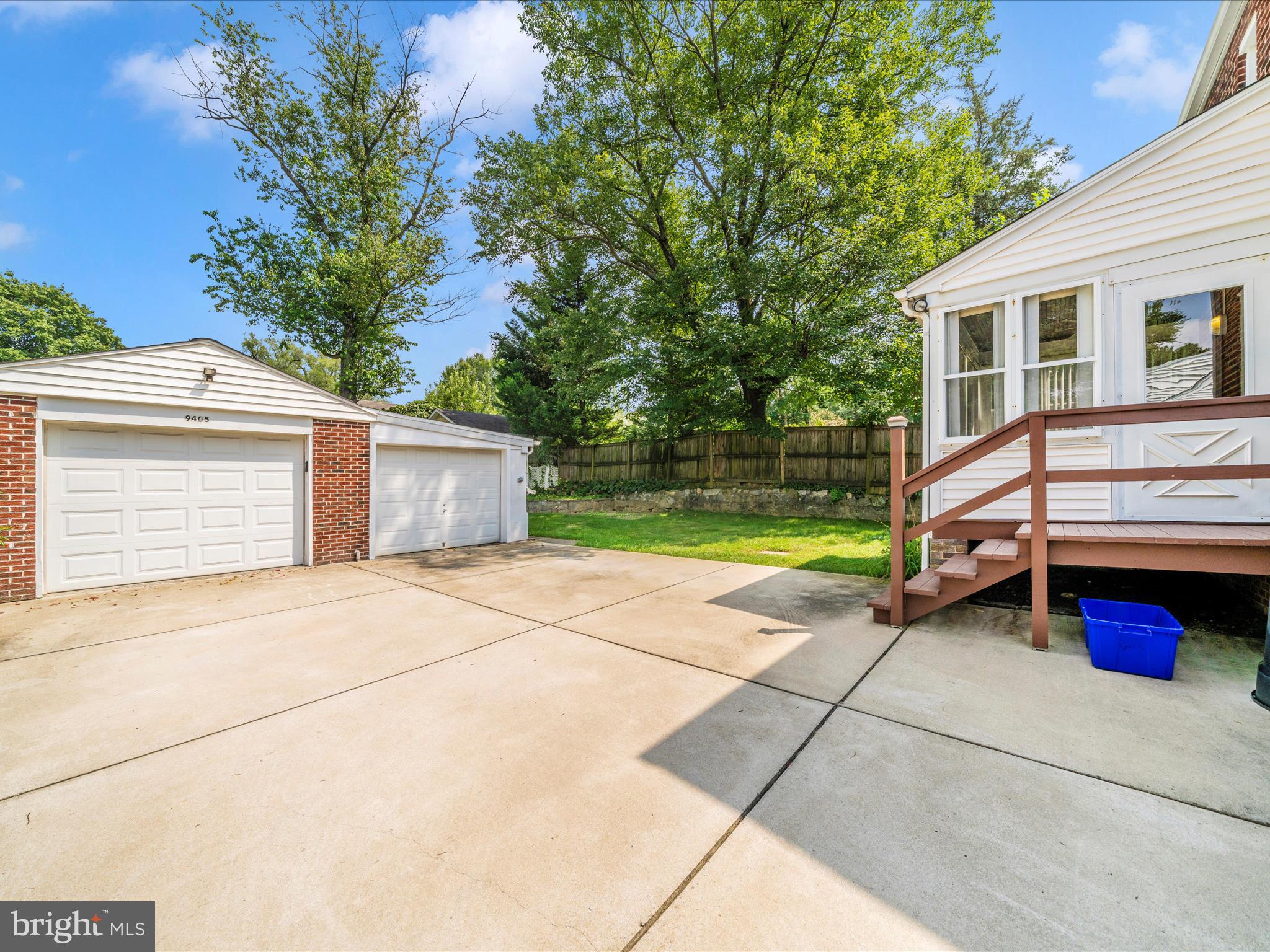 9405 Flower Avenue Silver Spring, MD 20901 - Photo 42 of 51 a view of backyard and garage