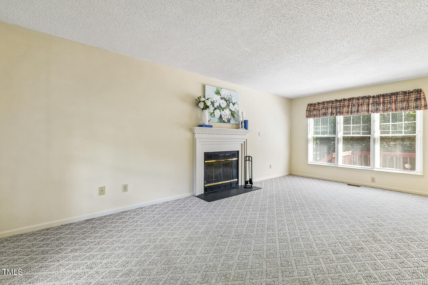 4700 Knightsbridge Way Raleigh, NC 27604 - Photo 4 of 11 Large living room with wood-burning fire place - let the entertaining begin!